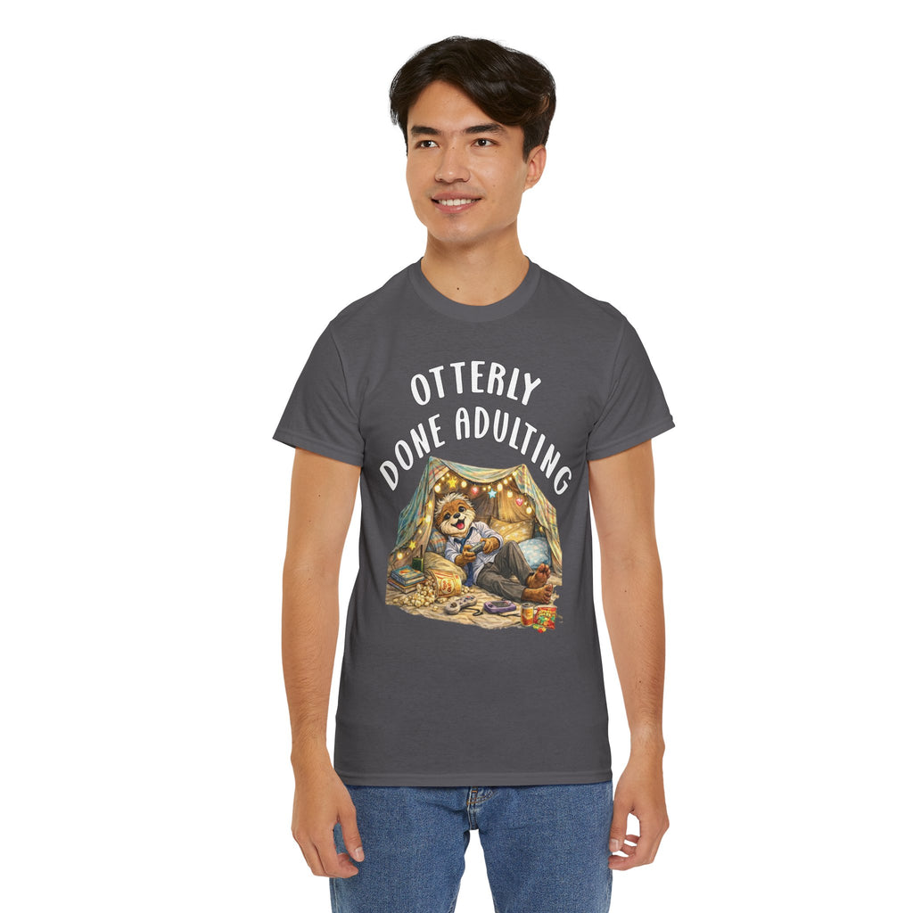 "Otterly Done Adulting" Dad Tee - Otter Series