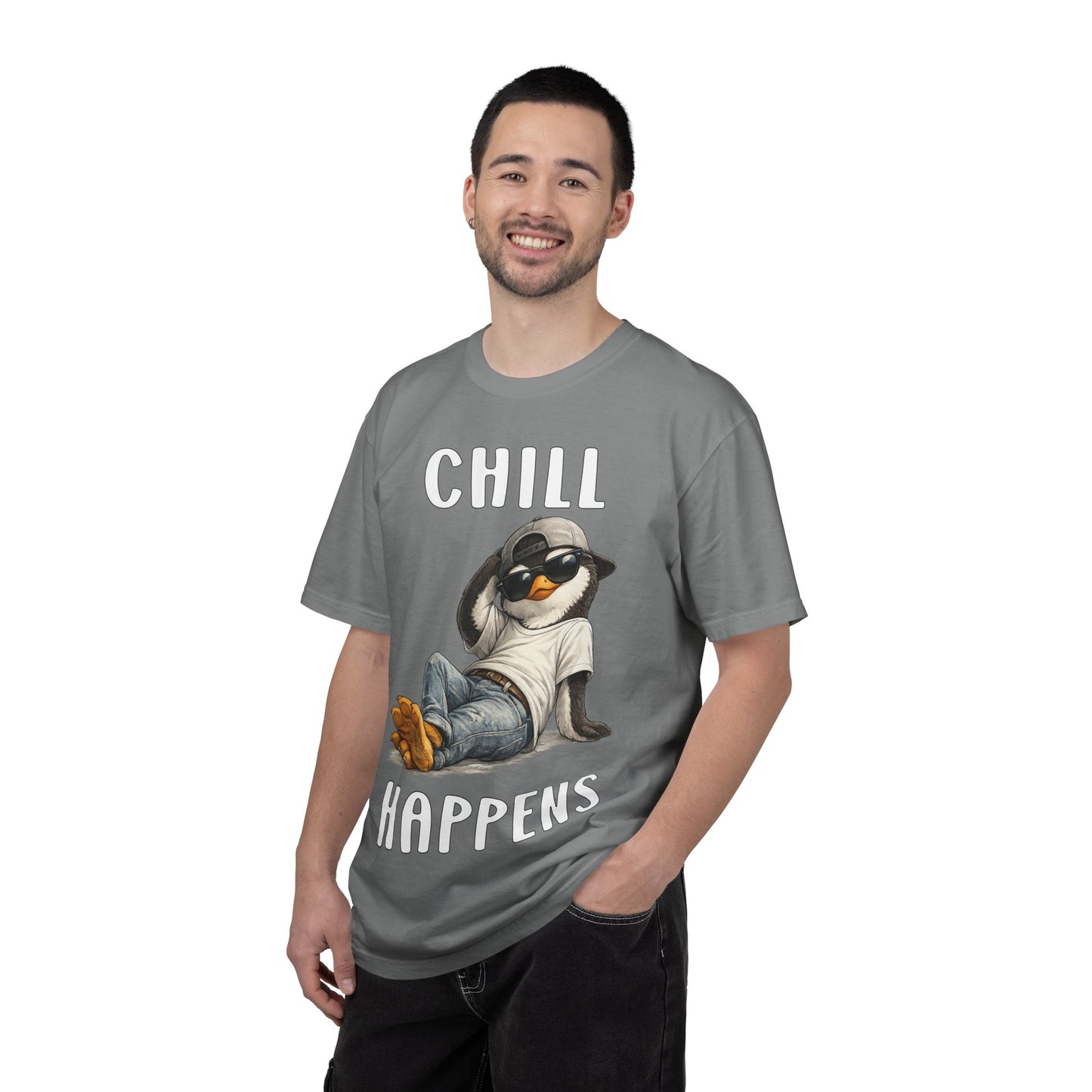 Chill Happens Boy T-shirt - Penguin Series