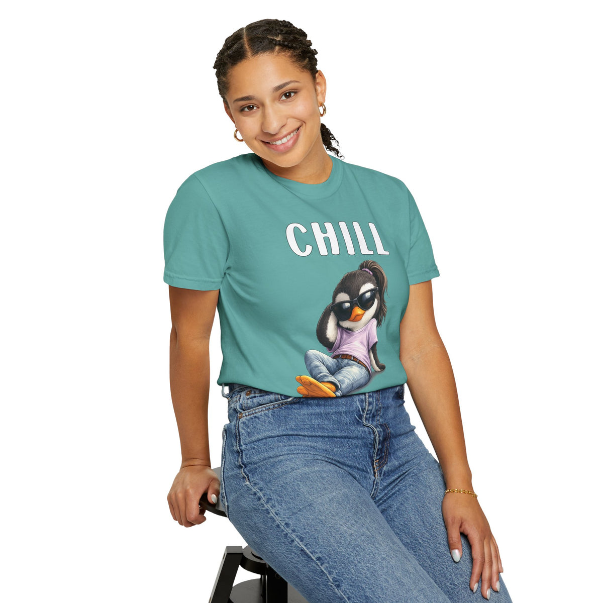 Chill Happens Girl T-shirt - Penguin Series