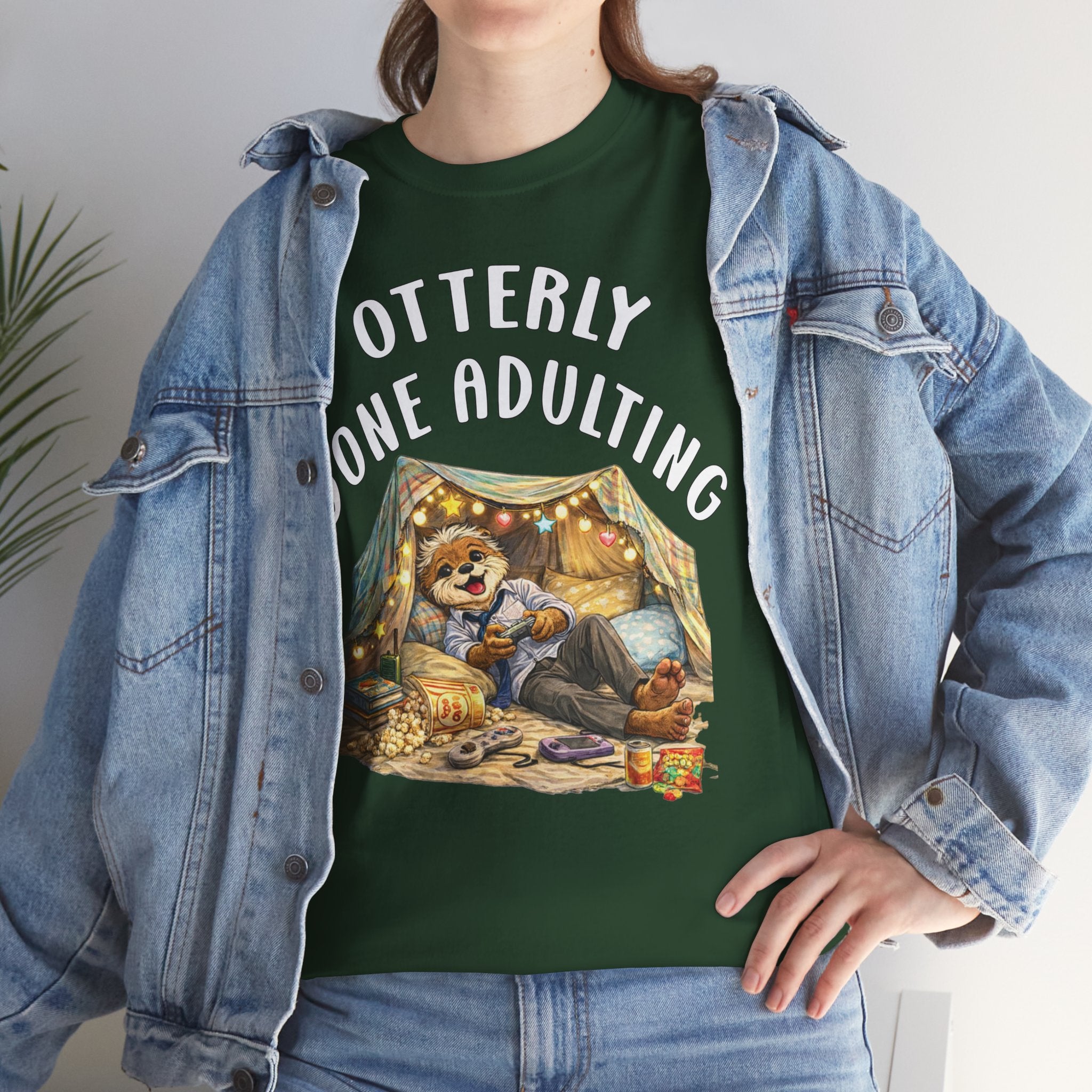 "Otterly Done Adulting" Dad Tee - Otter Series