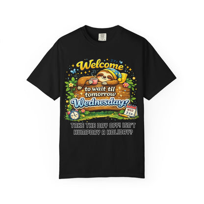 Wednesday - Procrastination Sloth Series T-shirt