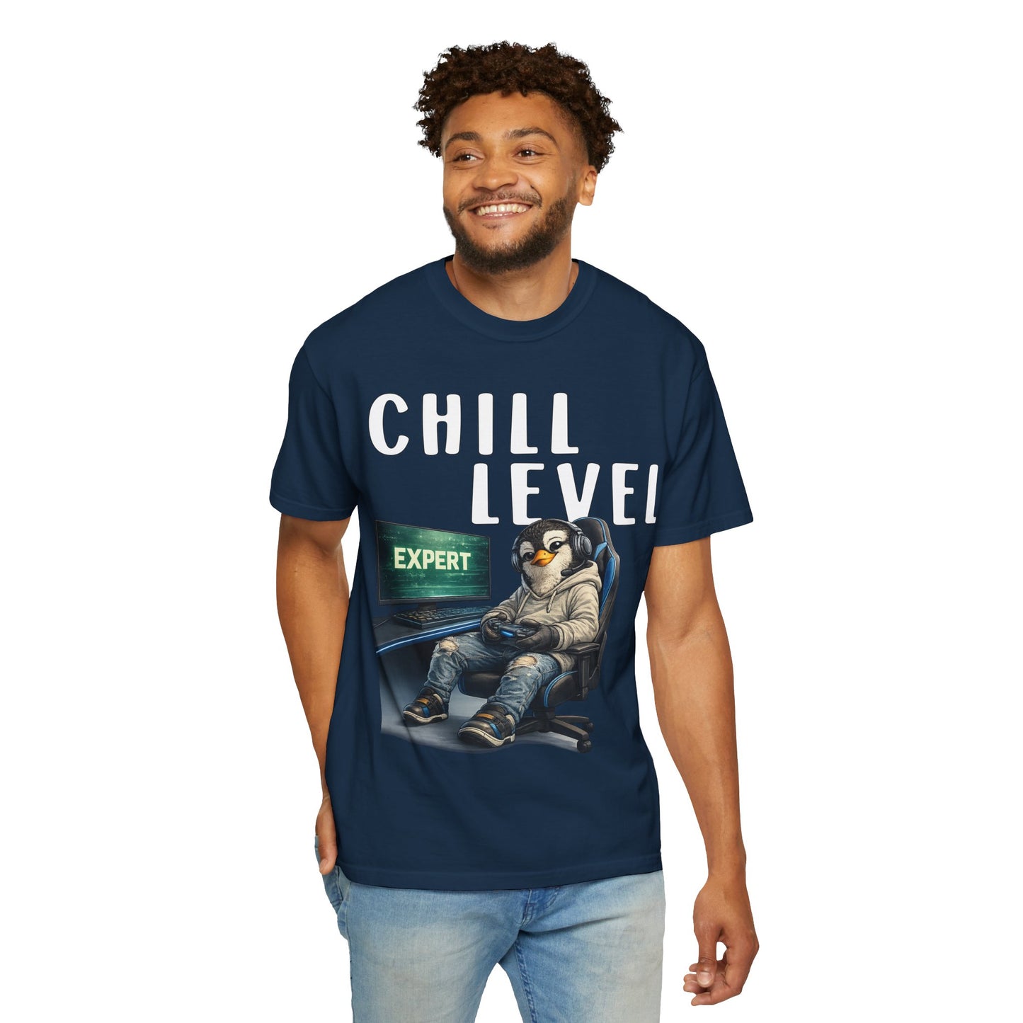 Chill Level Expert T-shirt - Penguin Series