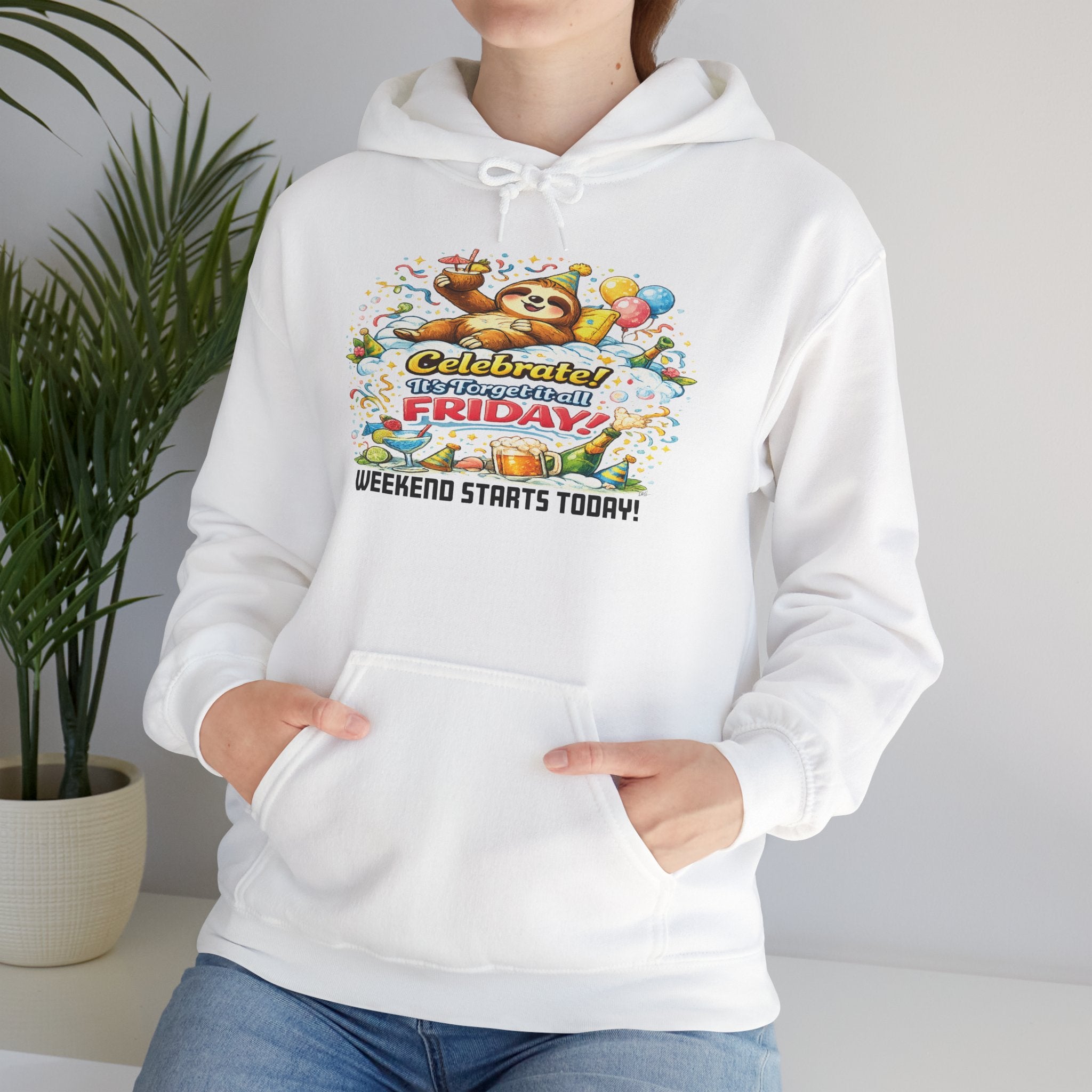Friday - Procrastination Sloth Series Hoodie