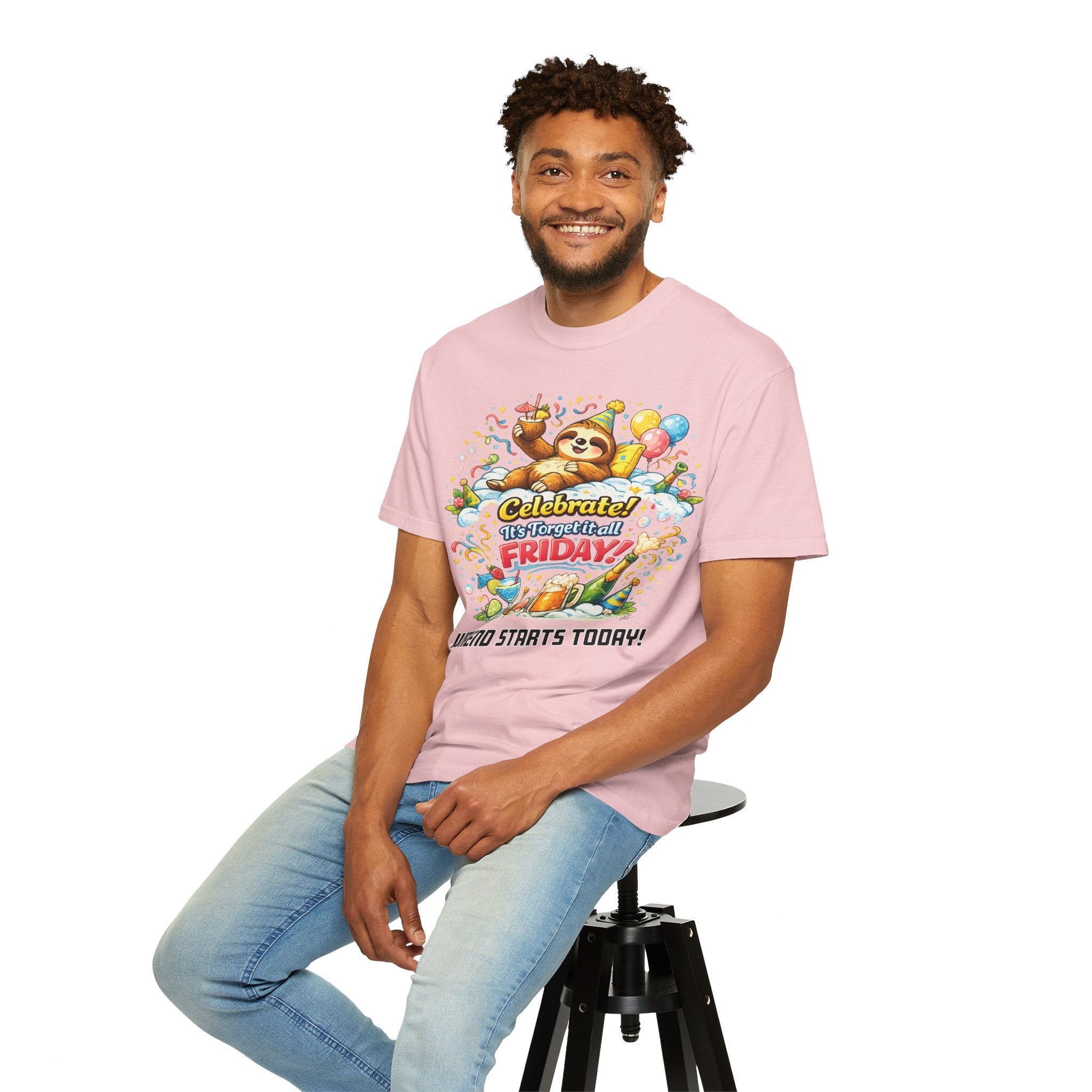 Friday - Procrastination Sloth Series T-shirt