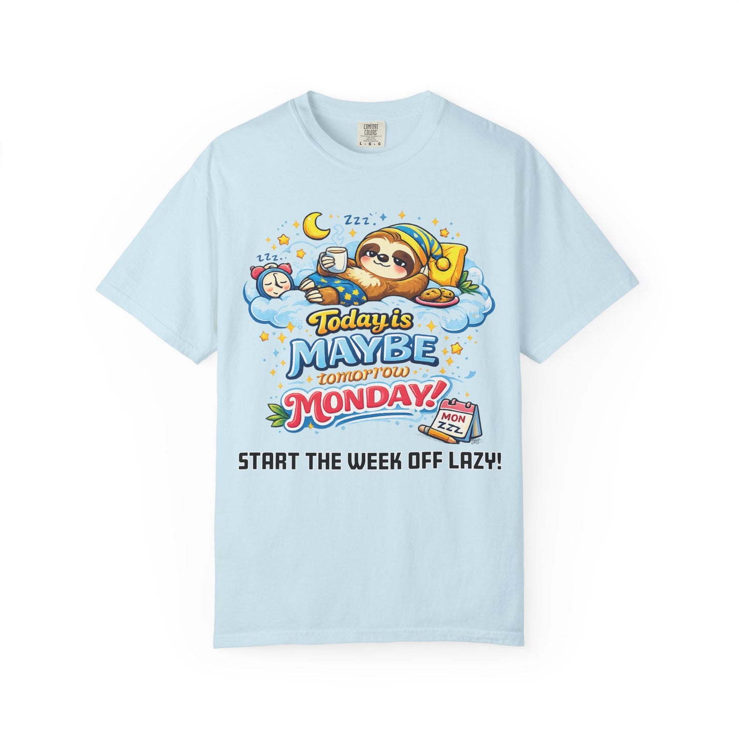 Monday - Procrastination Sloth Series T-shirt