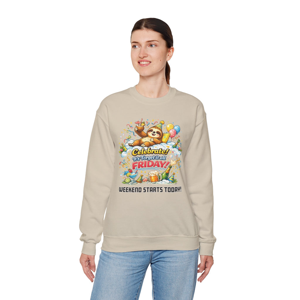 Friday - Procrastination Sloth Series Sweatshirt