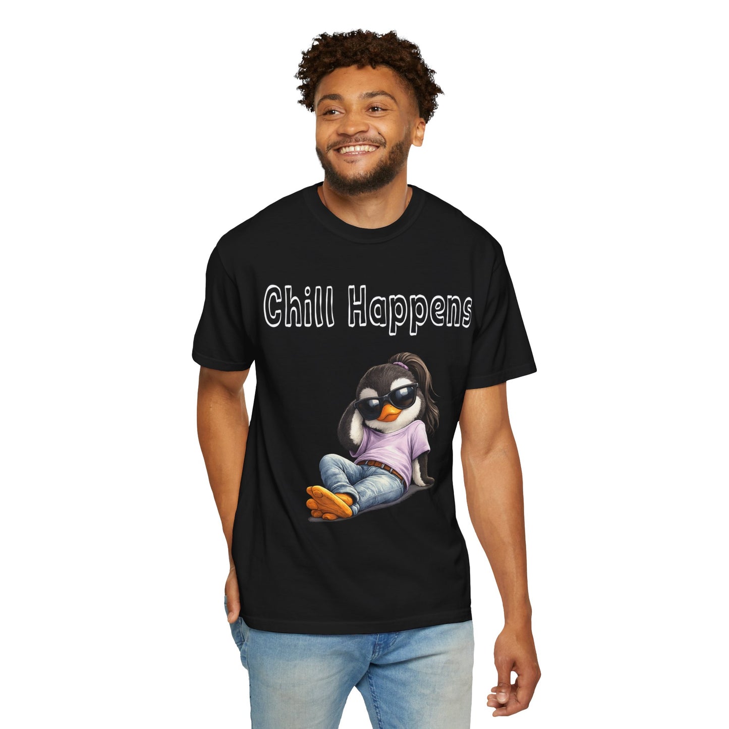 "Chill Happens" T-shirt Penguin Series