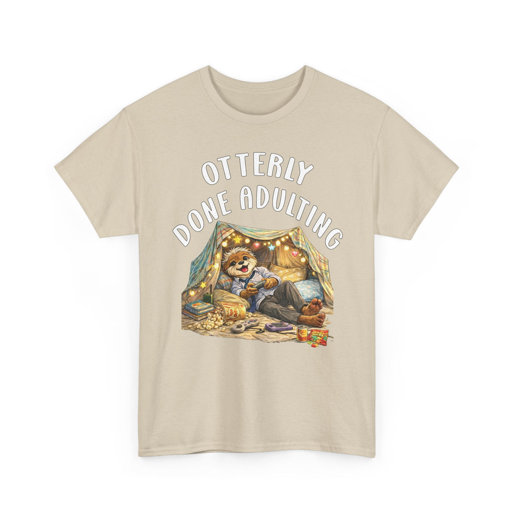 "Otterly Done Adulting" Dad Tee - Otter Series