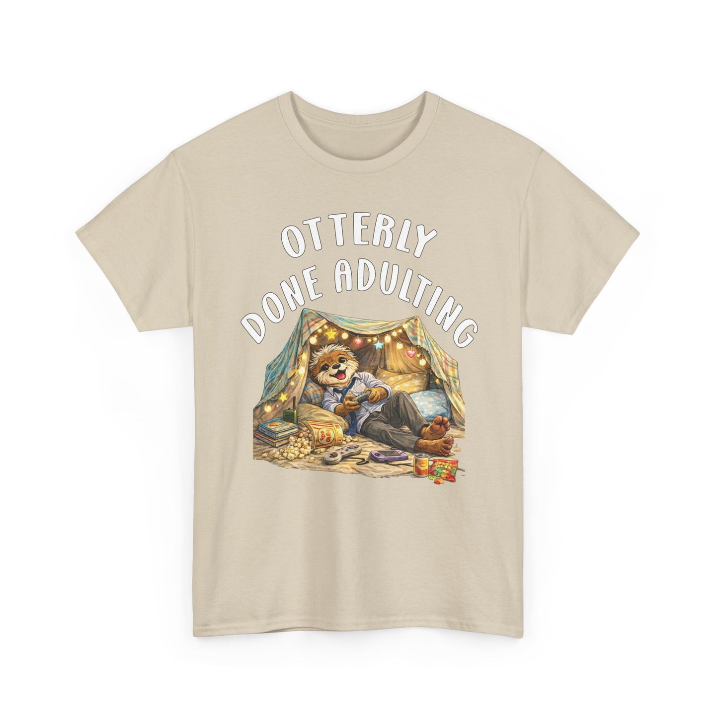 "Otterly Done Adulting" Dad Tee - Otter Series