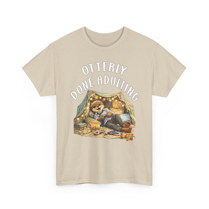 "Otterly Done Adulting" Dad Tee - Otter Series