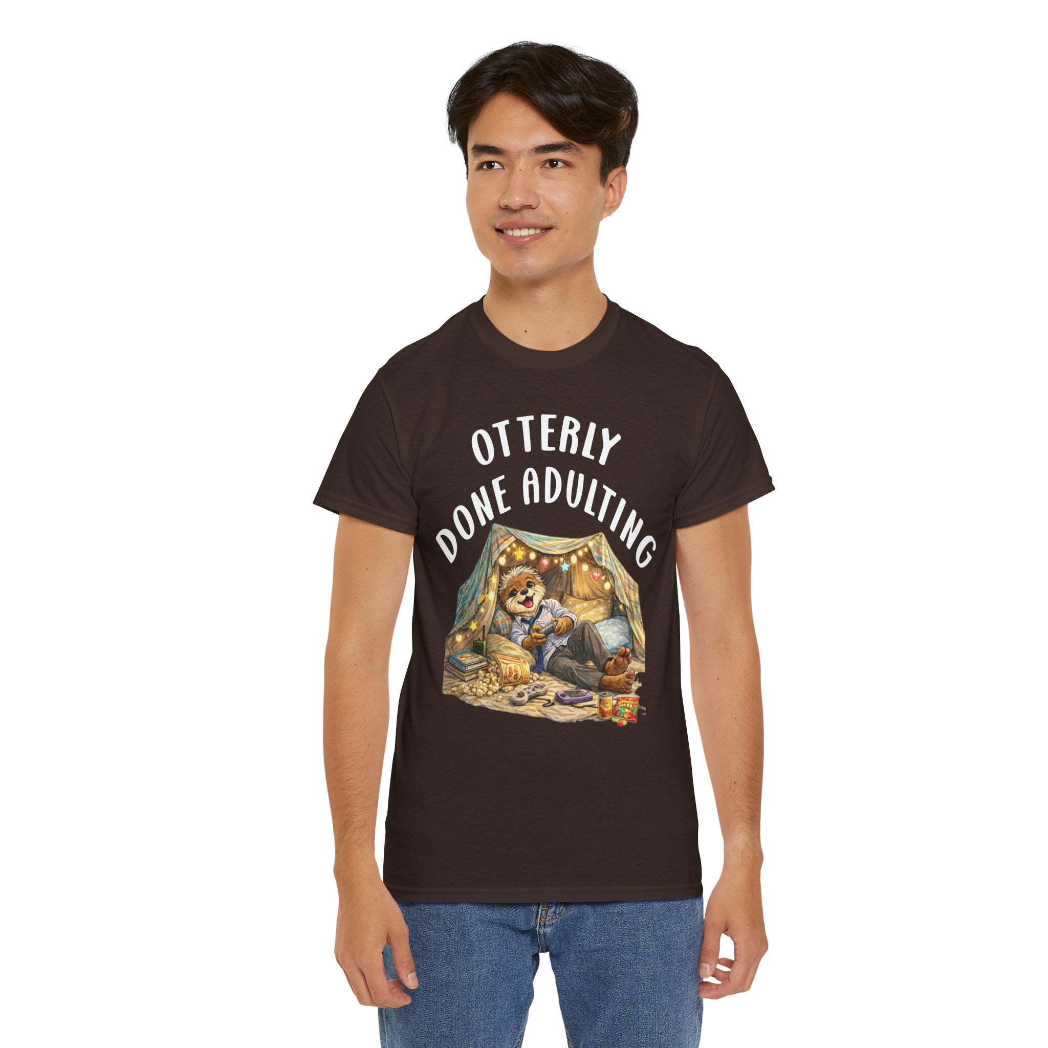 "Otterly Done Adulting" Dad Tee - Otter Series
