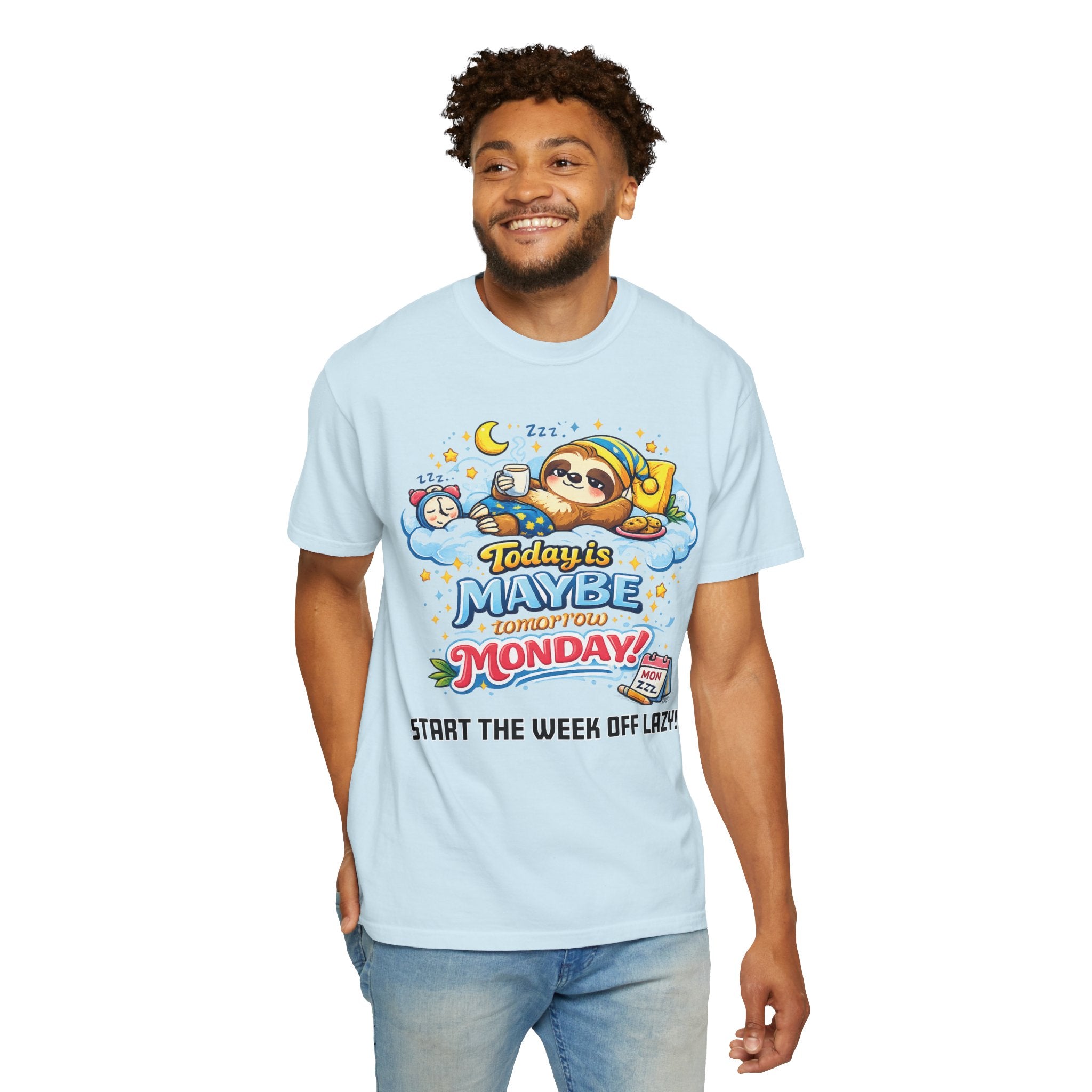 Monday - Procrastination Sloth Series T-shirt