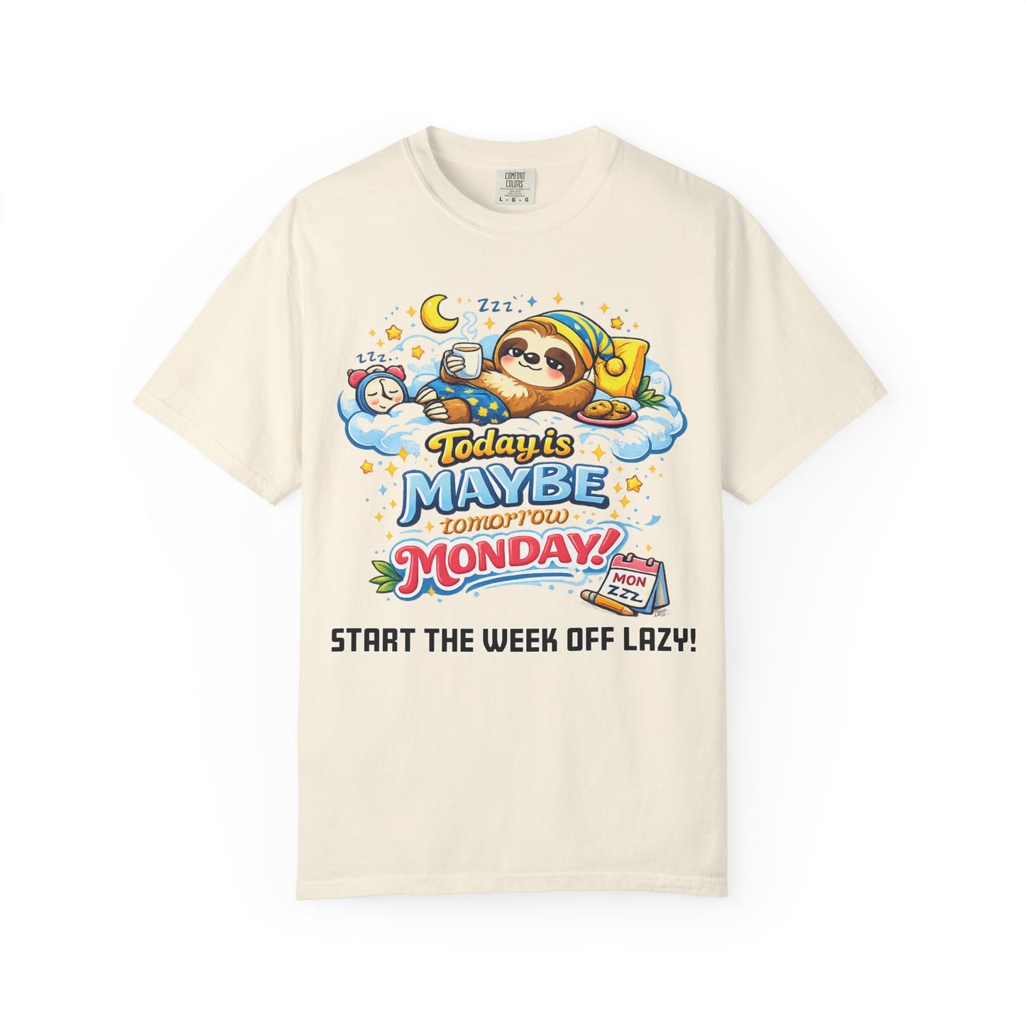 Monday - Procrastination Sloth Series T-shirt