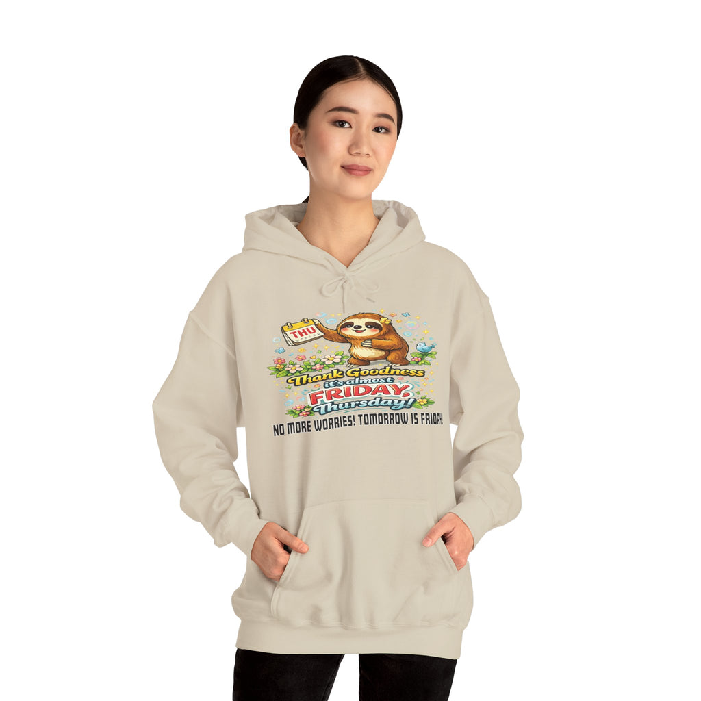 Thursday - Procrastination Sloth Series Hoodie