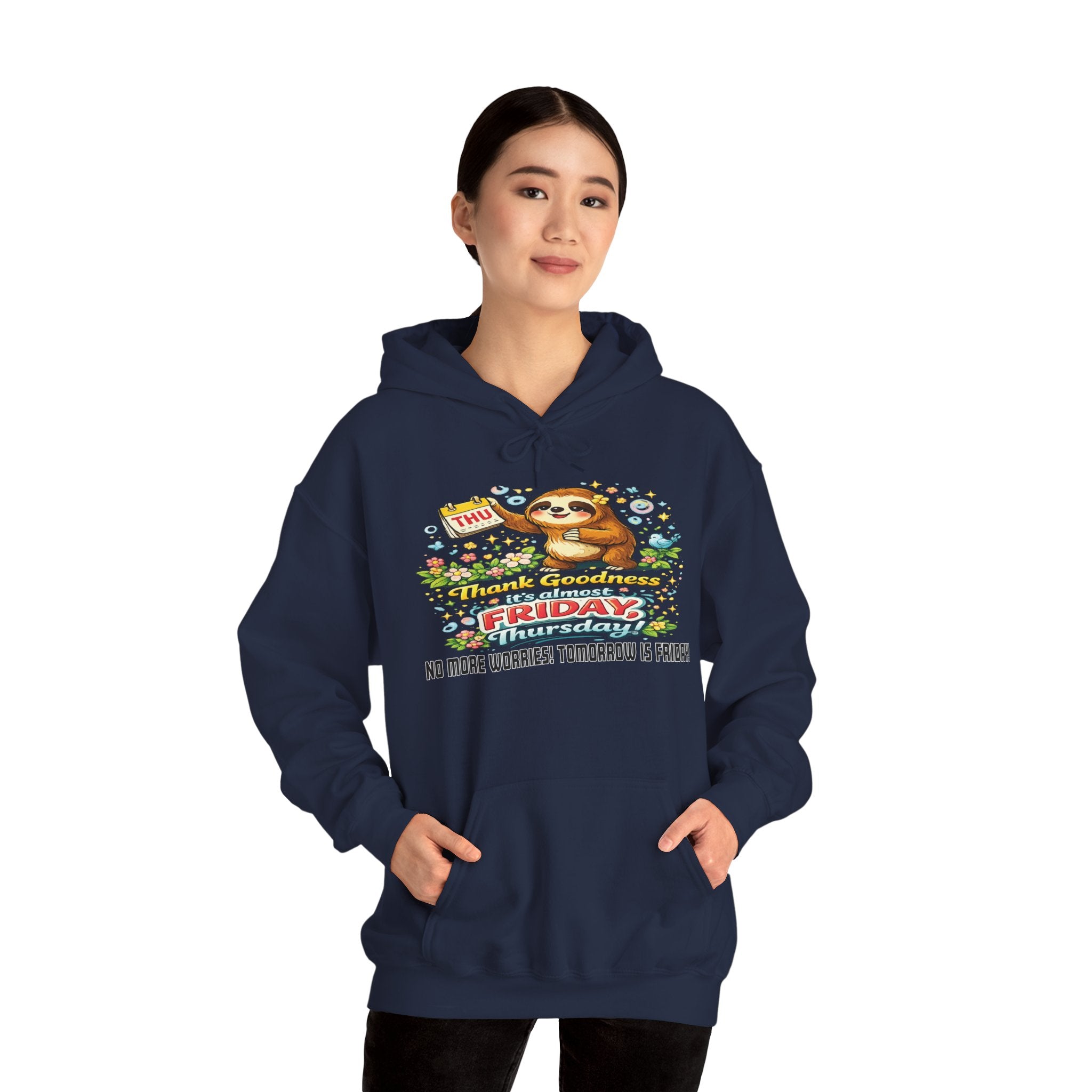 Thursday - Procrastination Sloth Series Hoodie