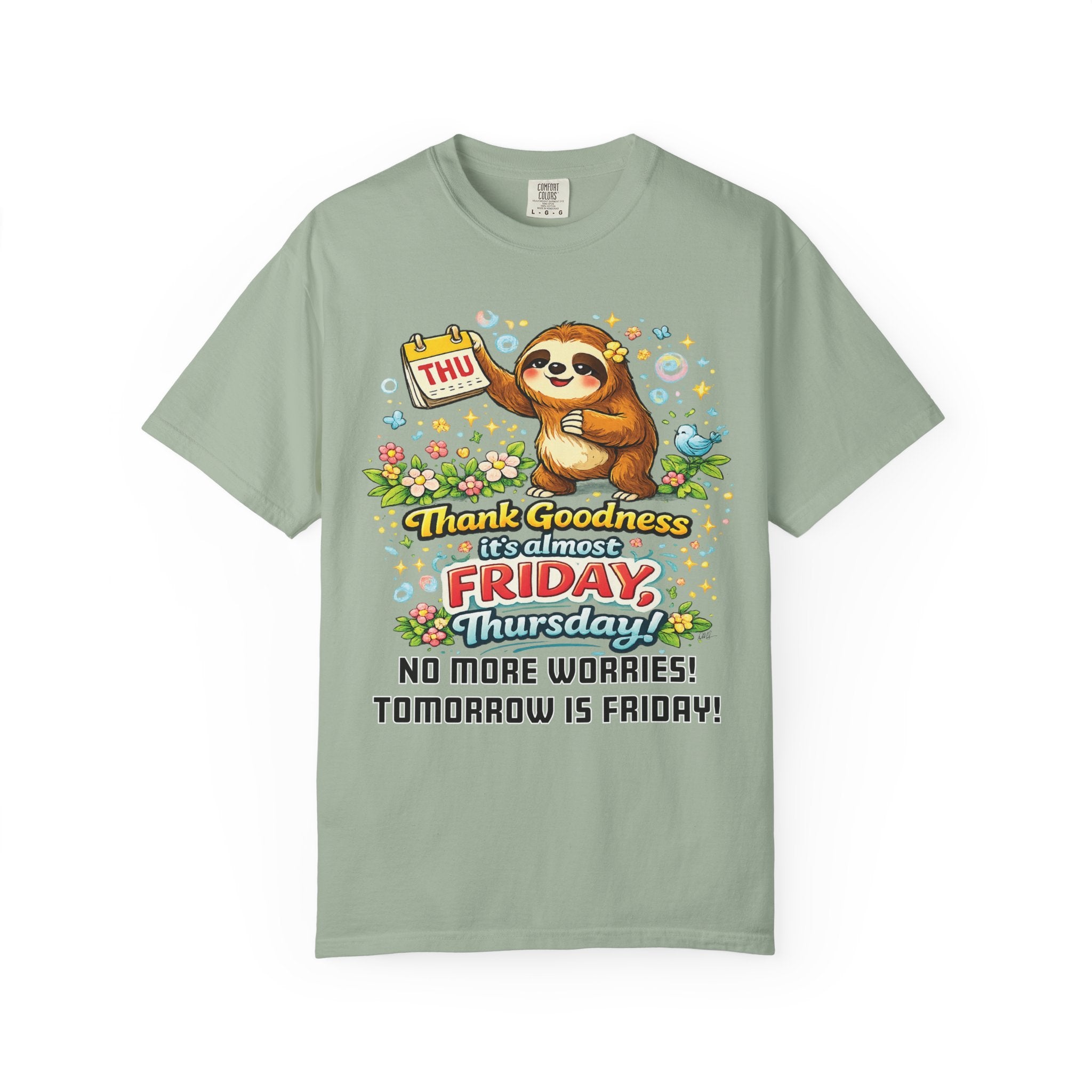 Thursday - Procrastination Sloth Series T-shirt