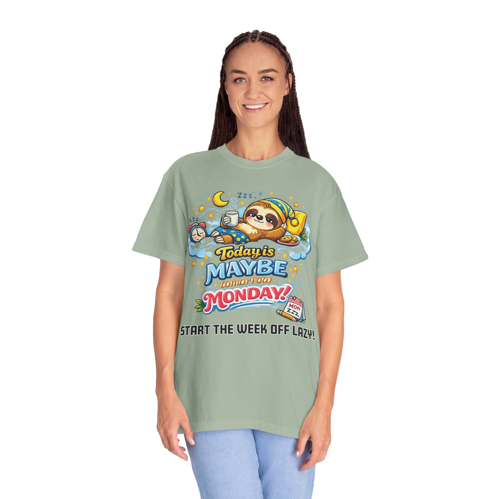 Monday - Procrastination Sloth Series T-shirt