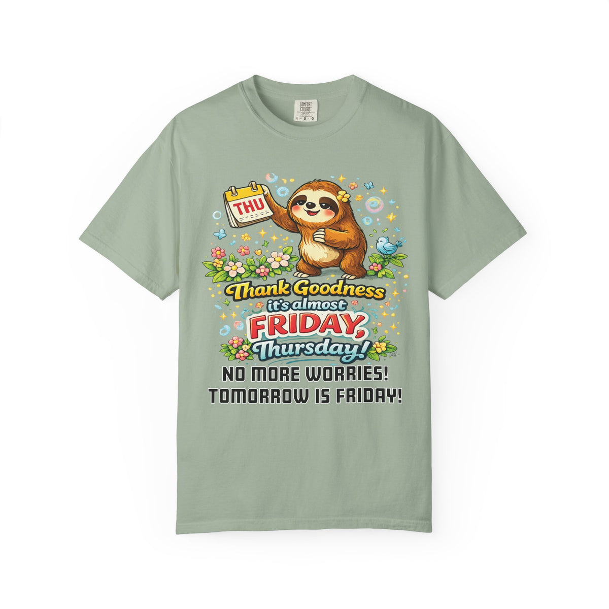 Thursday - Procrastination Sloth Series T-shirt