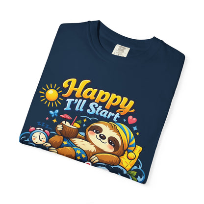 Sunday - Procrastination Sloth Series T-shirt