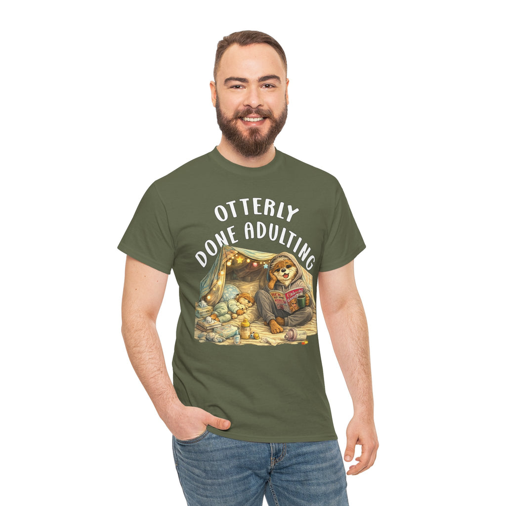 "Otterly Done Adulting" Mom Tee - Otter Series