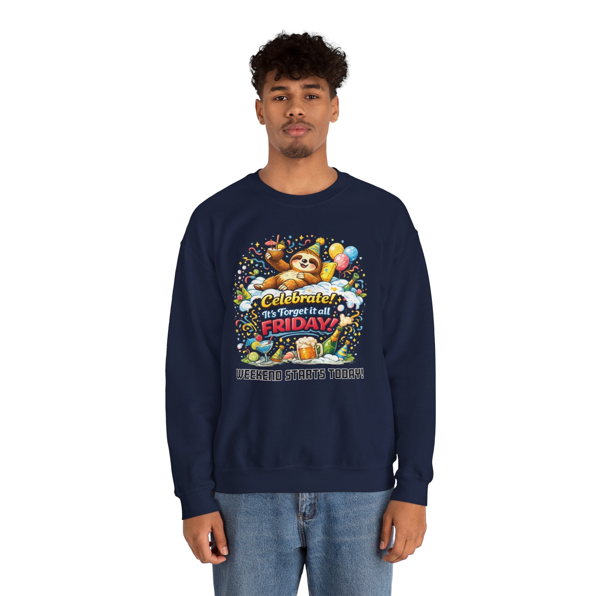 Friday - Procrastination Sloth Series Sweatshirt