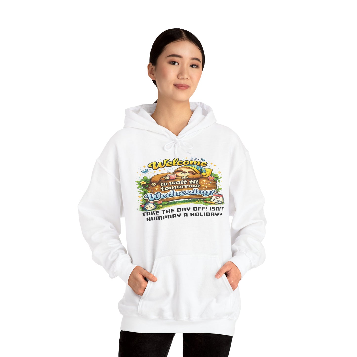 Wednesday - Procrastination Sloth Series Hoodie