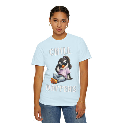 Chill Happens Girl T-shirt - Penguin Series