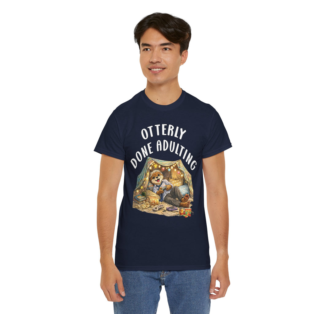 "Otterly Done Adulting" Dad Tee - Otter Series