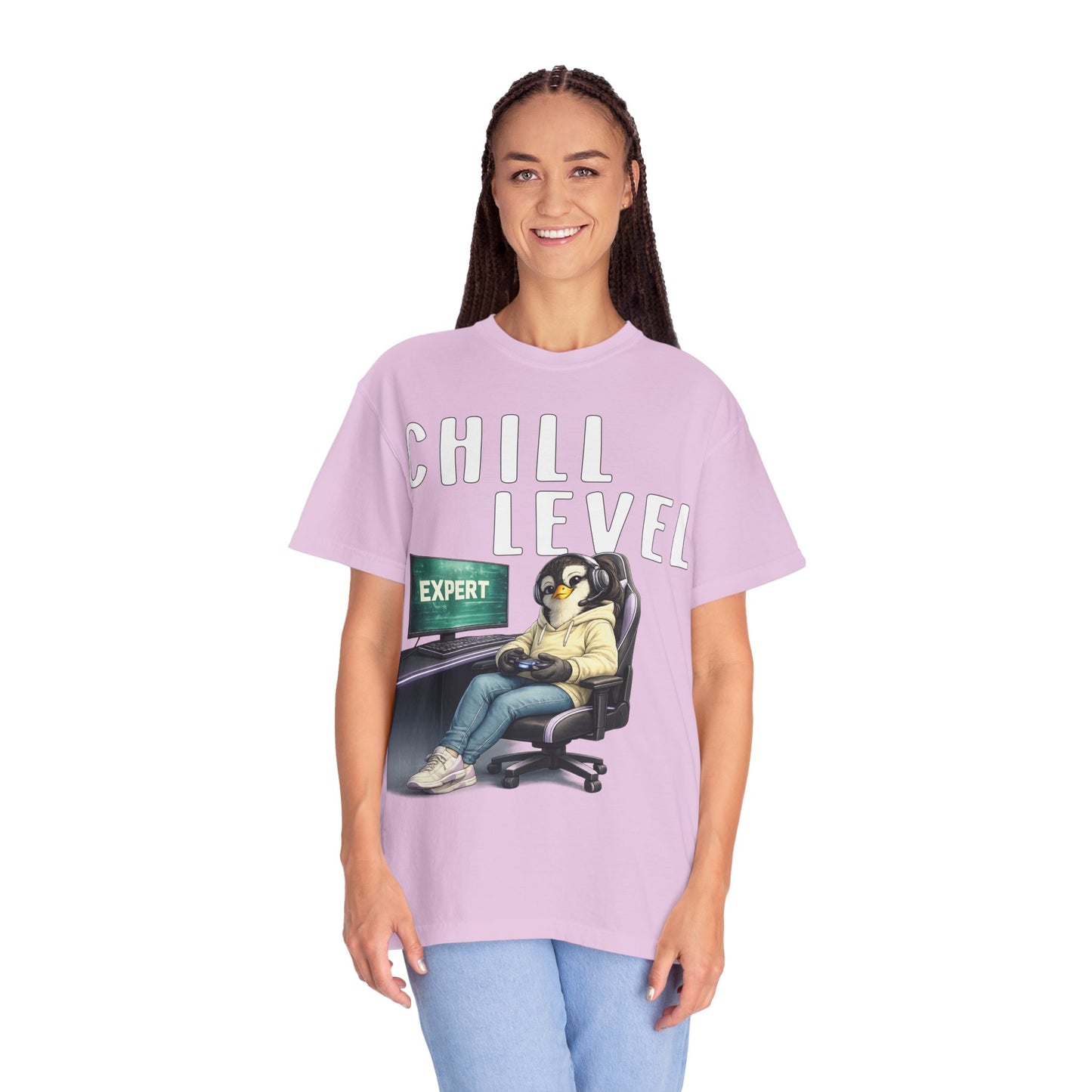 Chill Level Expert Girl T-shirt - Penguin Series