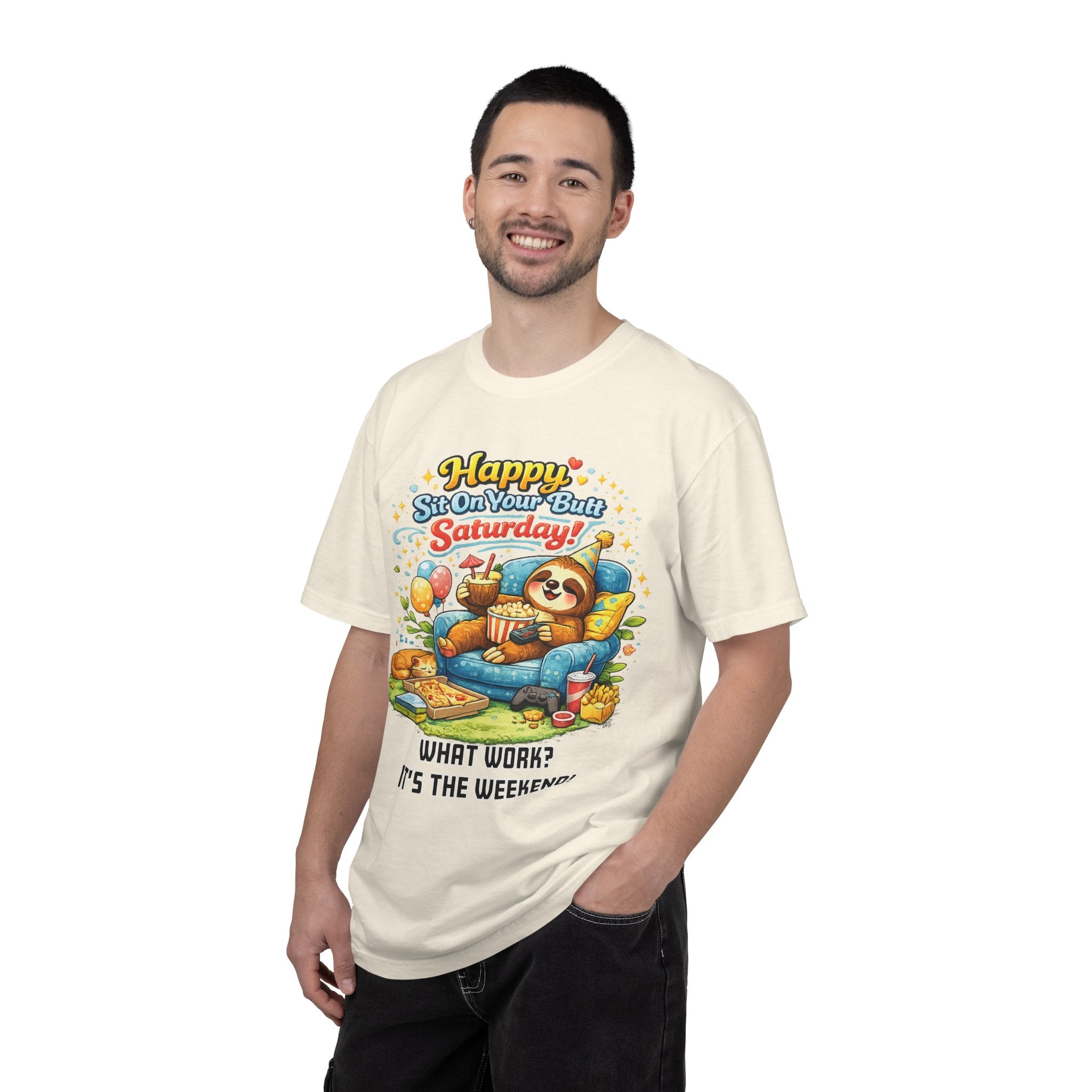 Saturday - Procrastination Sloth Series T-shirt