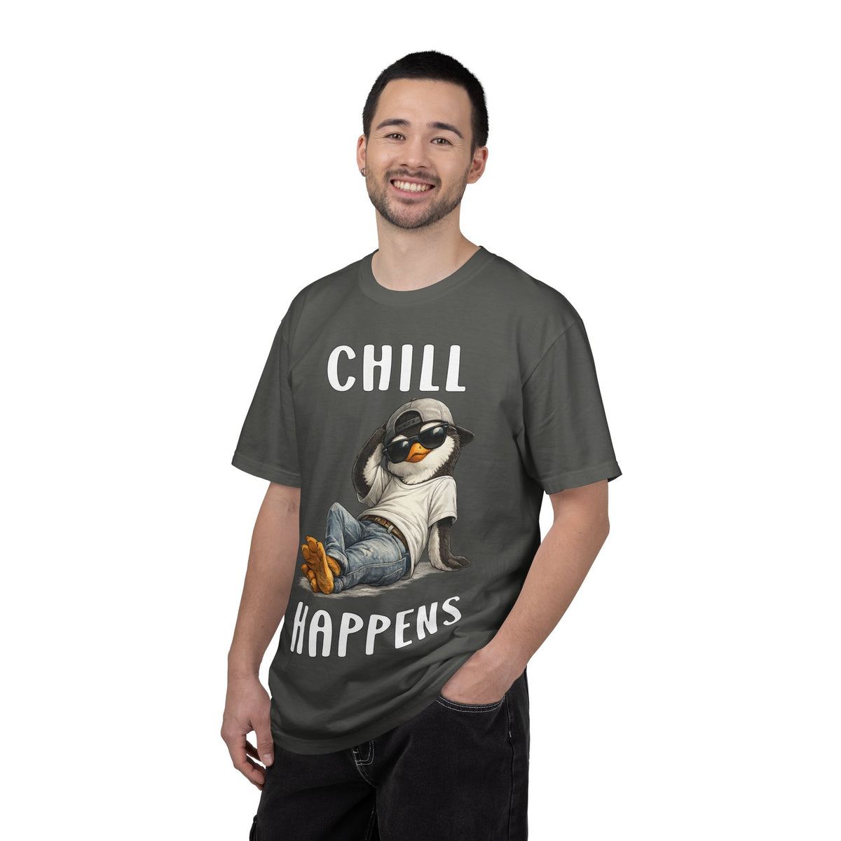 Chill Happens Boy T-shirt - Penguin Series