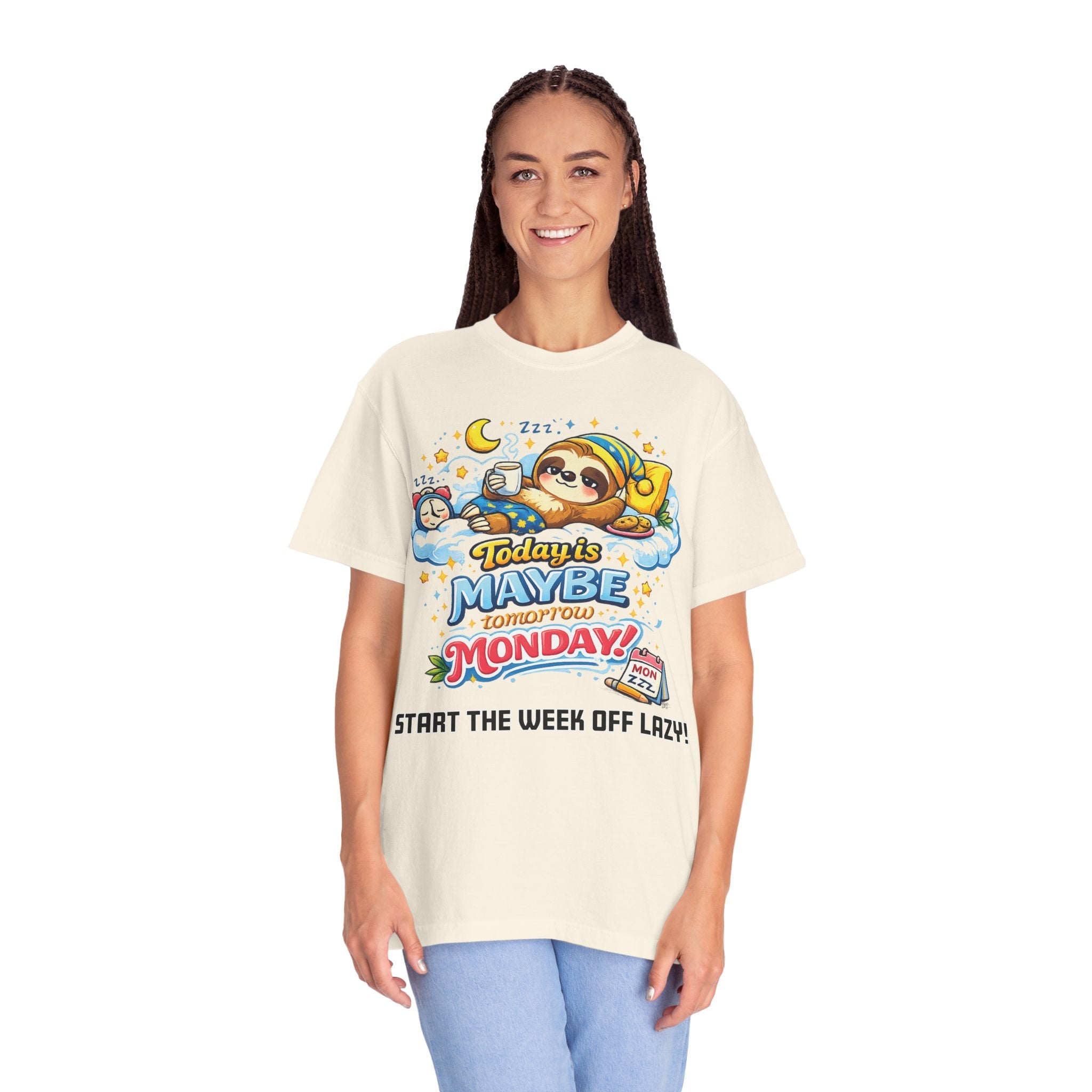 Monday - Procrastination Sloth Series T-shirt