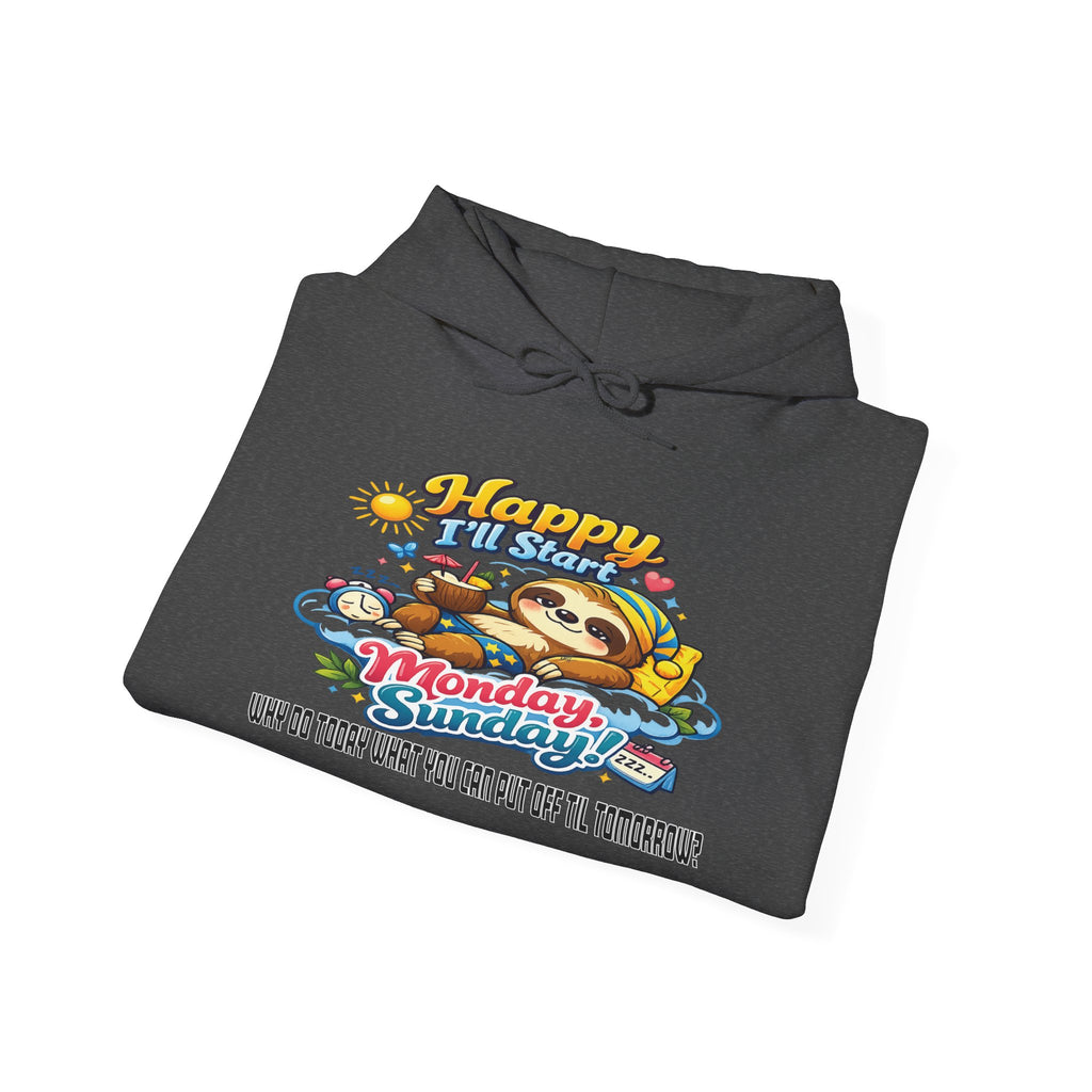 Sunday - Procrastination Sloth Series Hoodie
