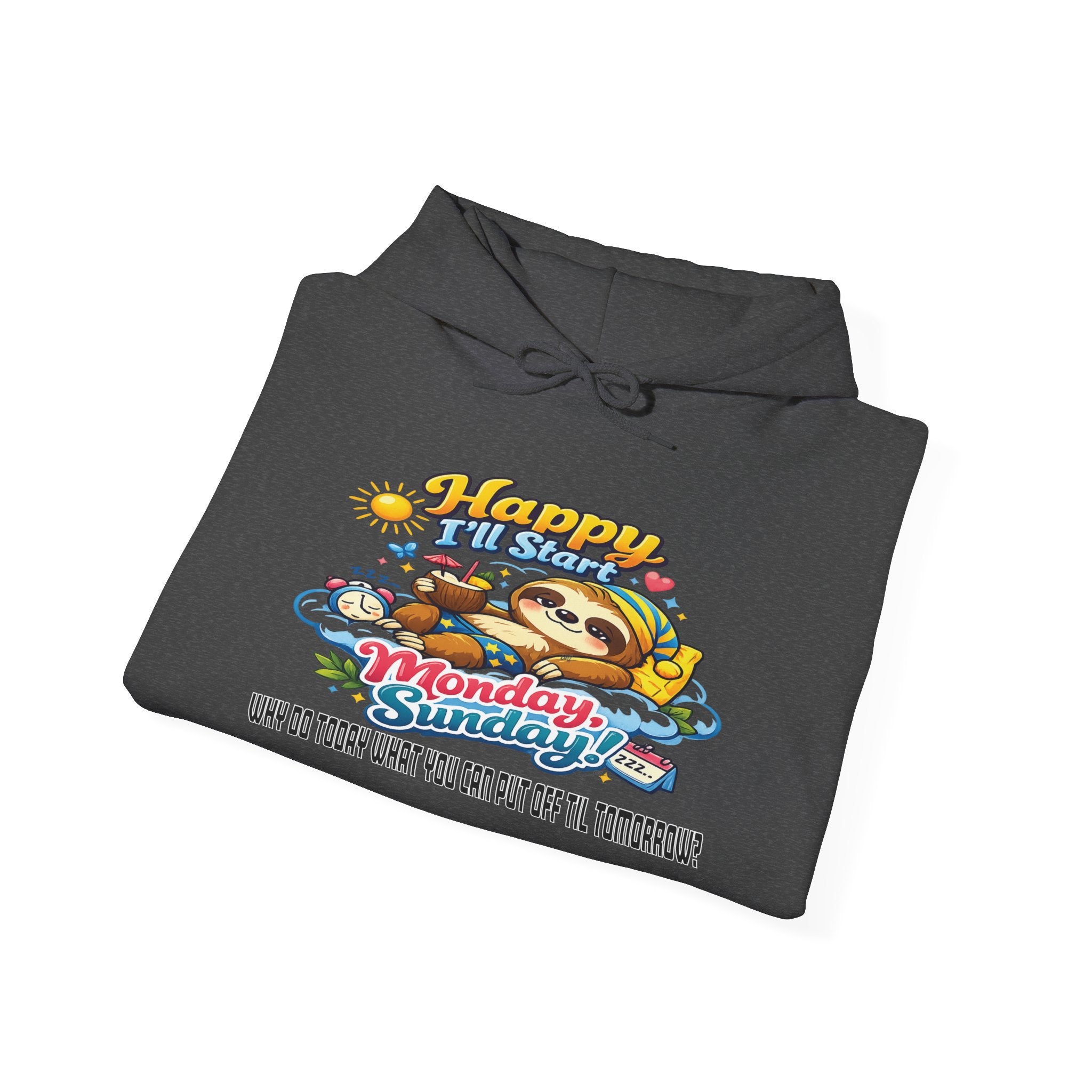Sunday - Procrastination Sloth Series Hoodie