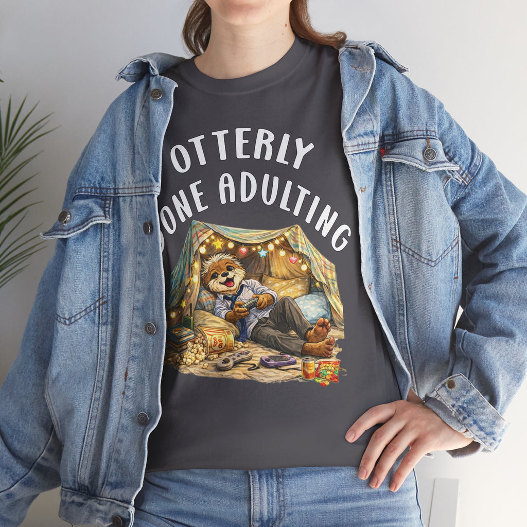 "Otterly Done Adulting" Dad Tee - Otter Series