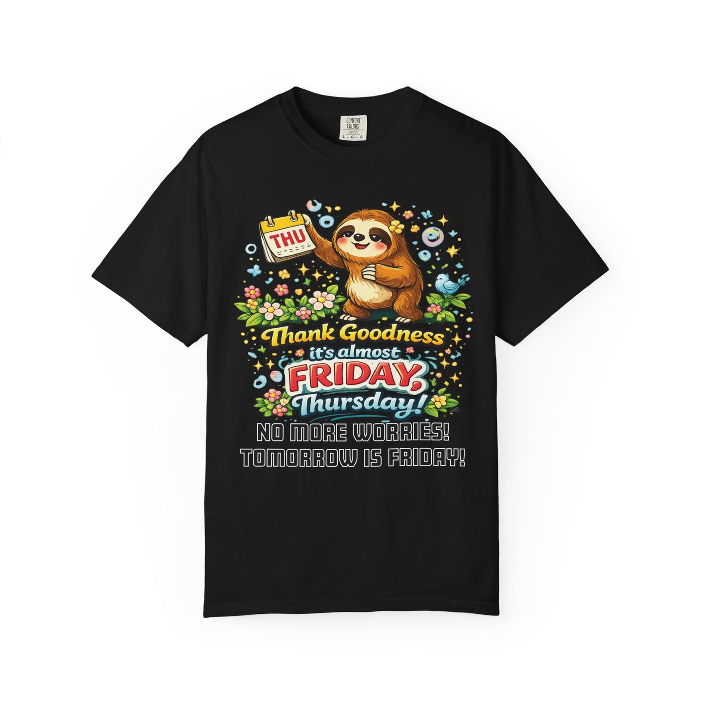 Thursday - Procrastination Sloth Series T-shirt