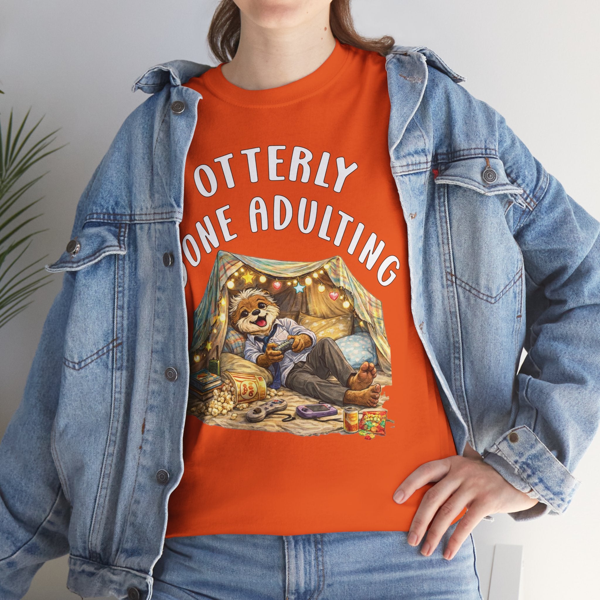 "Otterly Done Adulting" Dad Tee - Otter Series