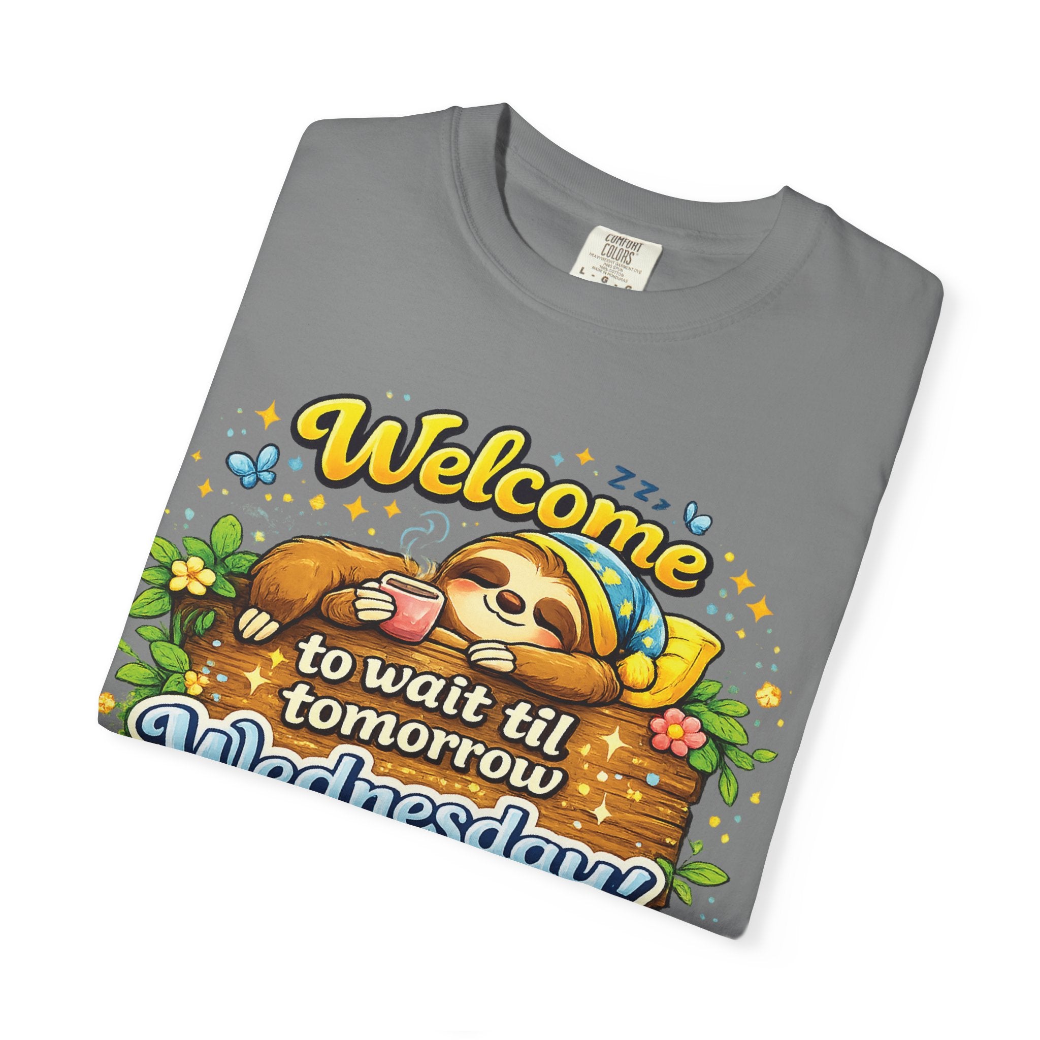 Wednesday - Procrastination Sloth Series T-shirt