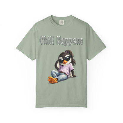 "Chill Happens" T-shirt Penguin Series