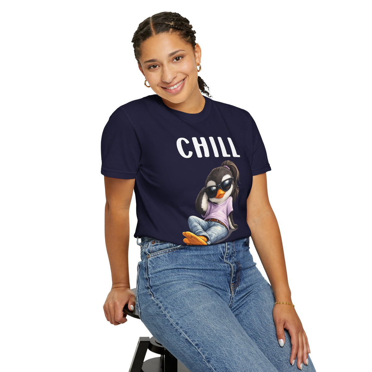 Chill Happens Girl T-shirt - Penguin Series