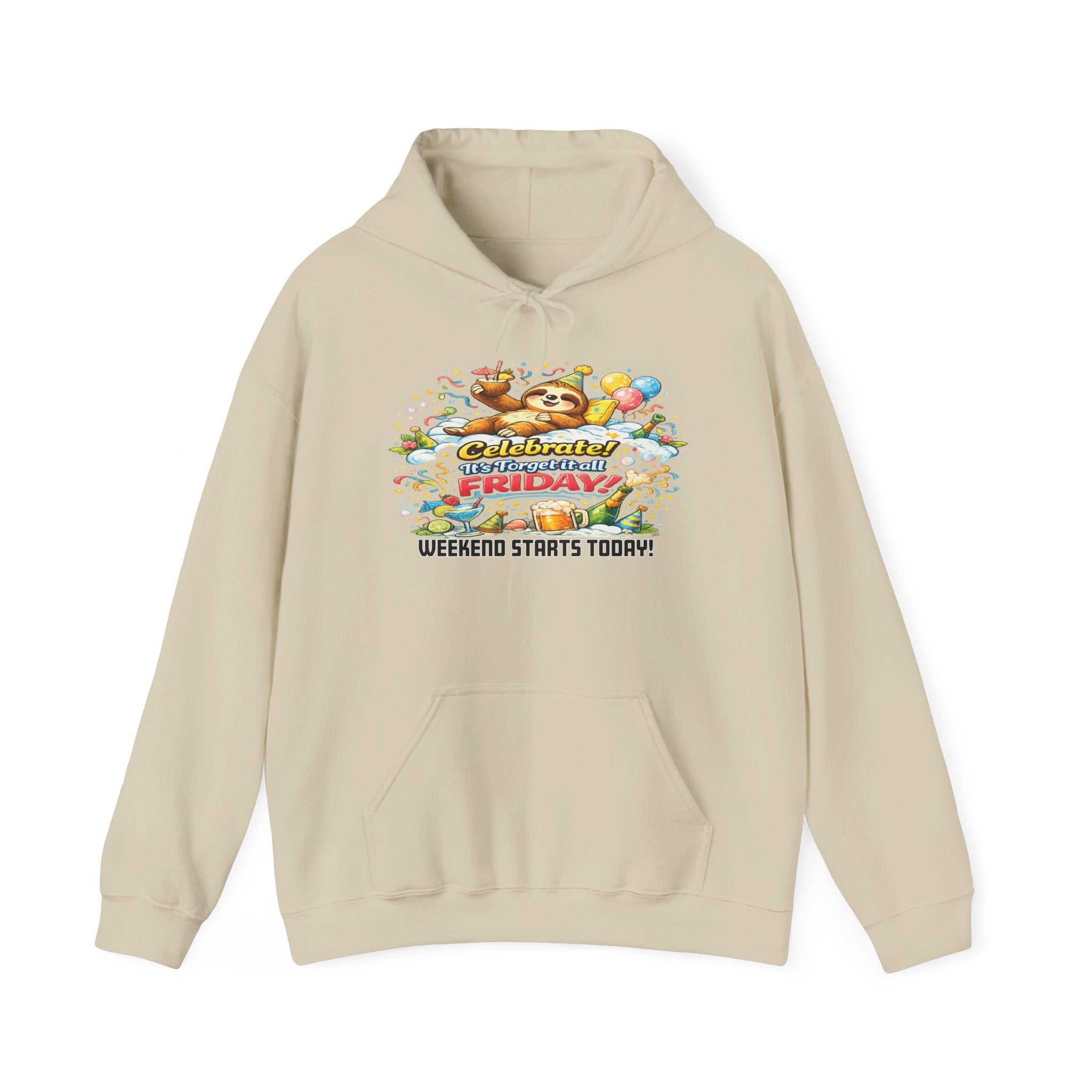 Friday - Procrastination Sloth Series Hoodie