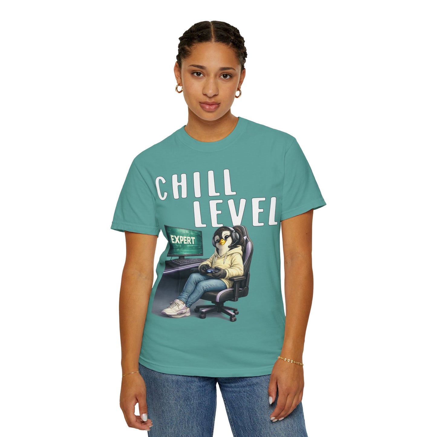 Chill Level Expert Girl T-shirt - Penguin Series