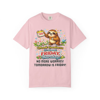 Thursday - Procrastination Sloth Series T-shirt