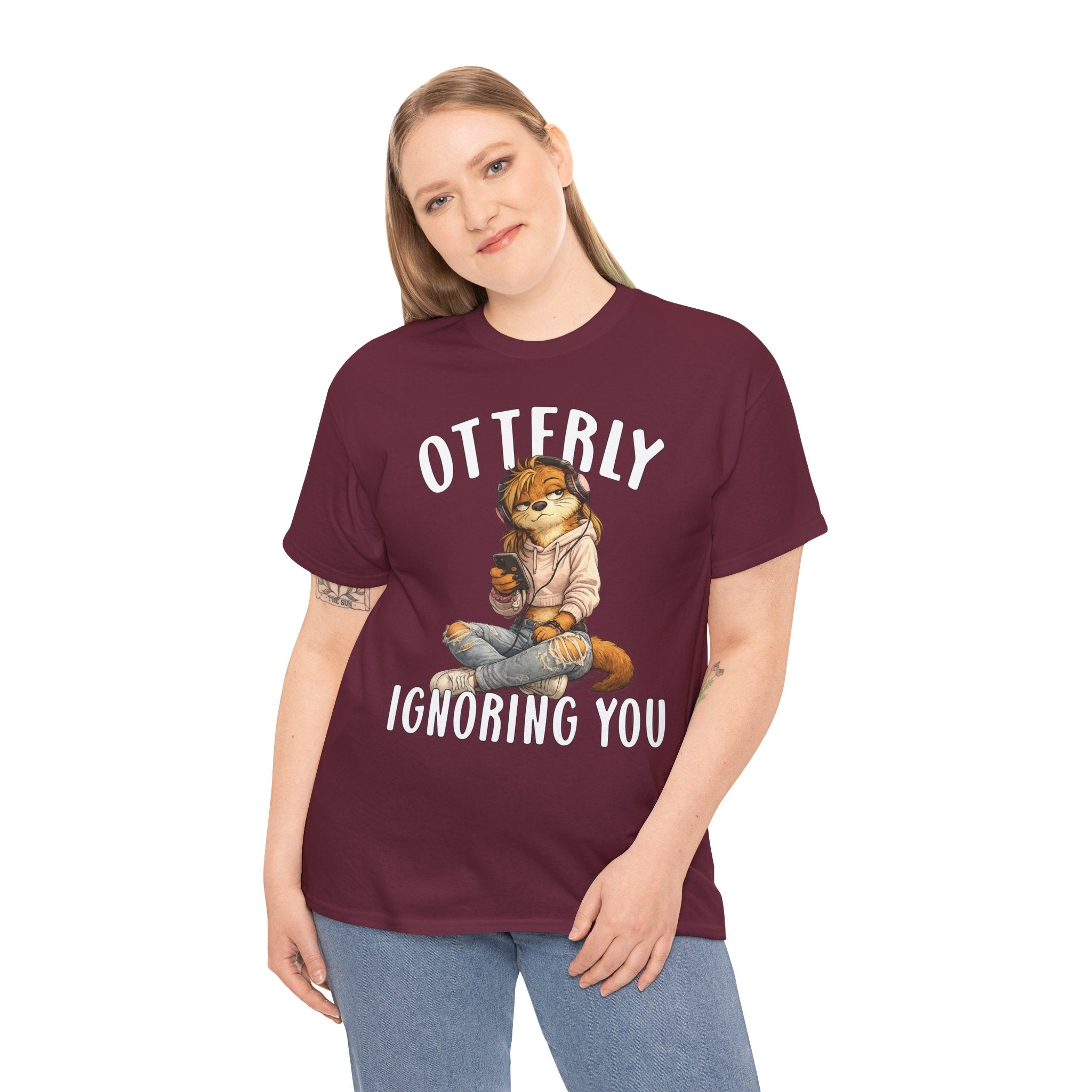 "Otterly Ignoring You" TeenGirl Tee - Otter Series