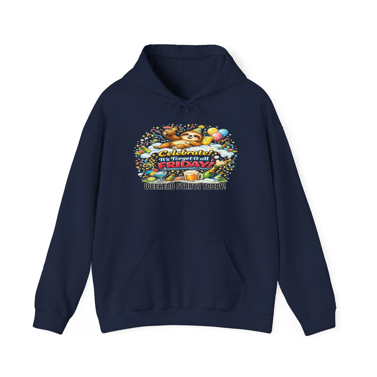Friday - Procrastination Sloth Series Hoodie