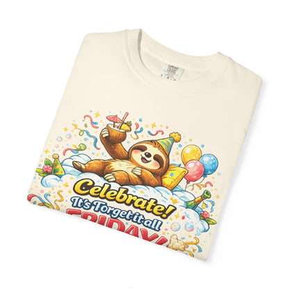 Friday - Procrastination Sloth Series T-shirt
