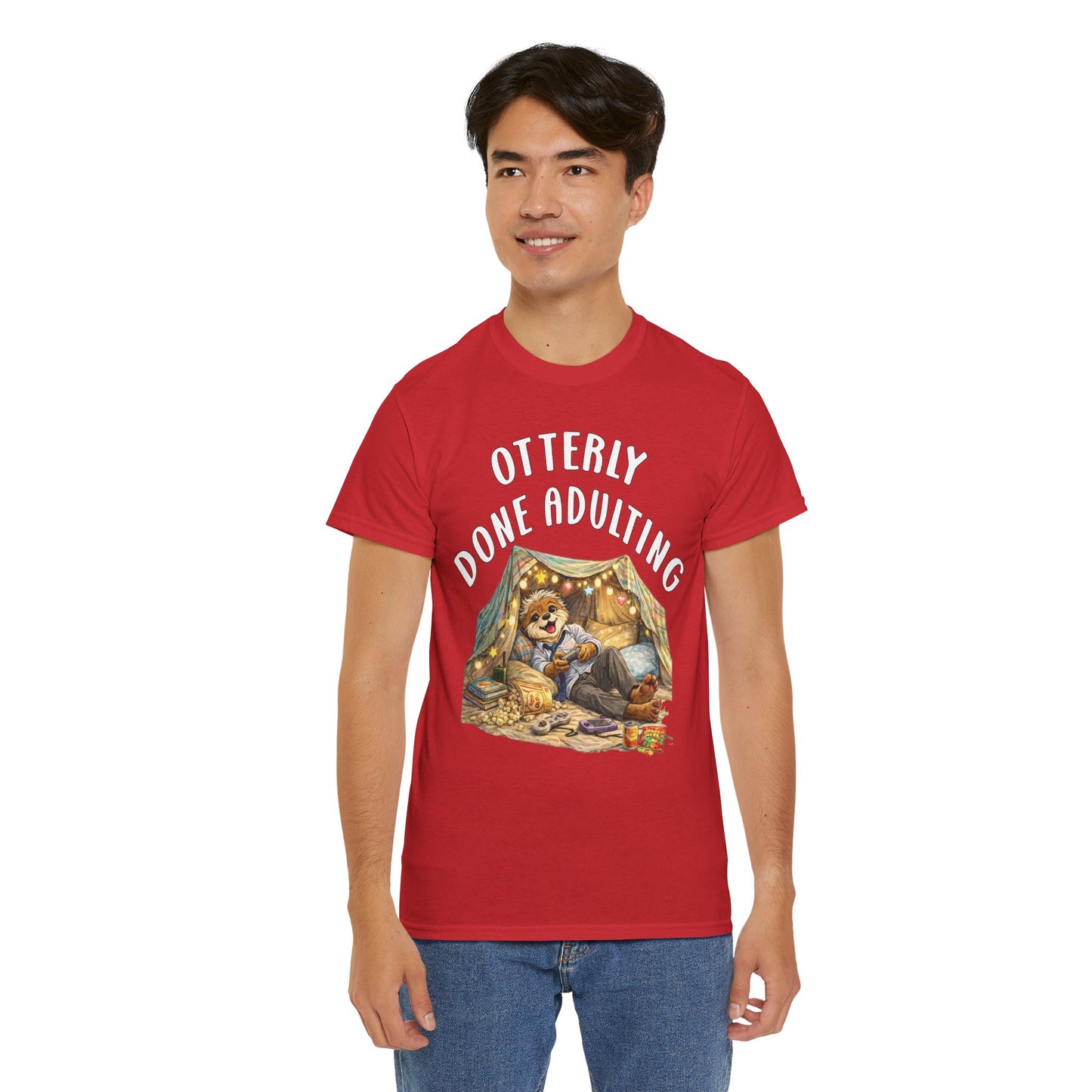 "Otterly Done Adulting" Dad Tee - Otter Series