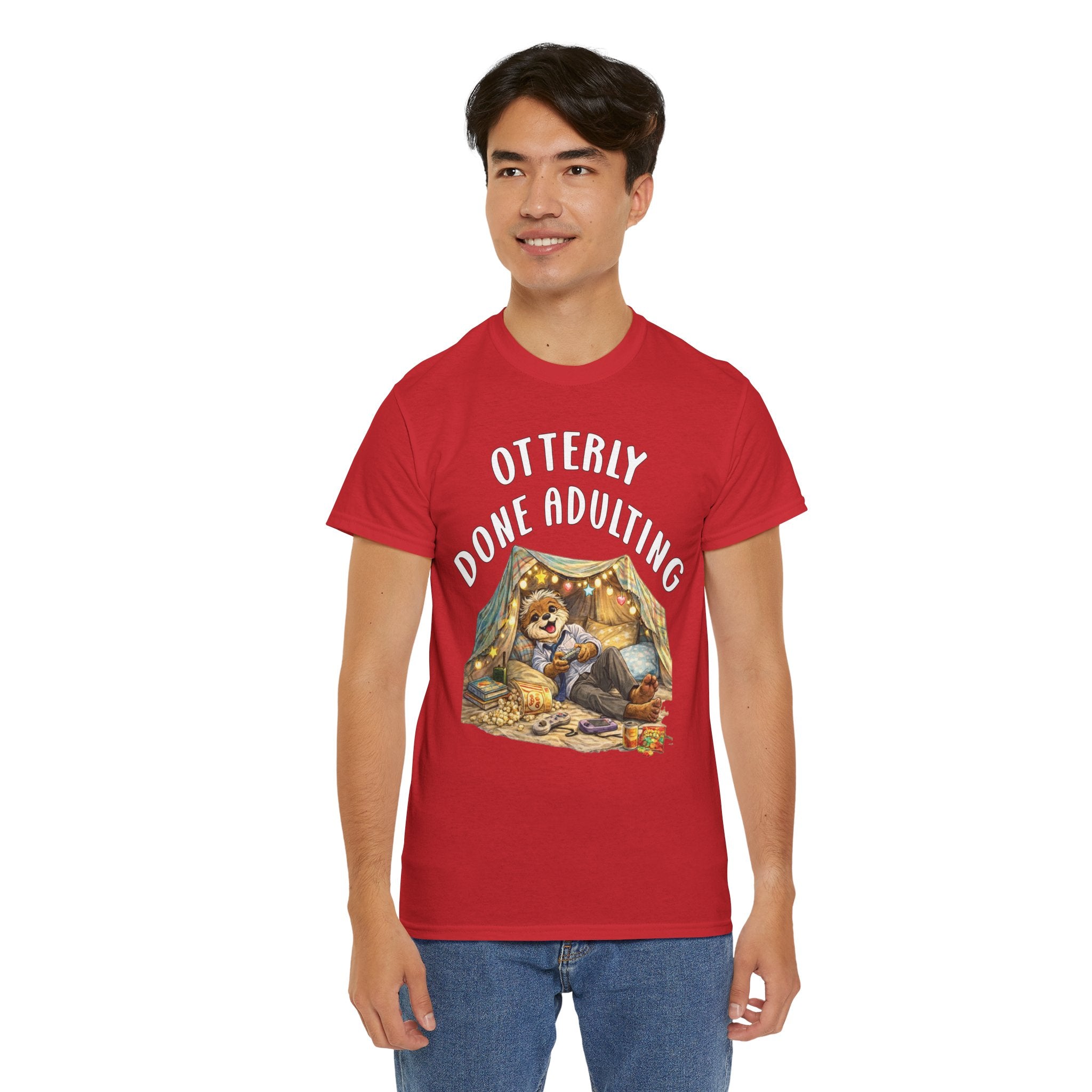 "Otterly Done Adulting" Dad Tee - Otter Series