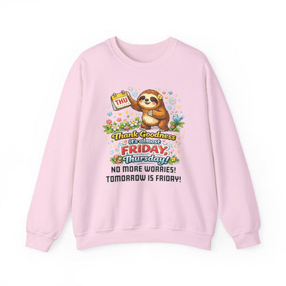 Thursday - Procrastination Sloth Series Sweatshirt