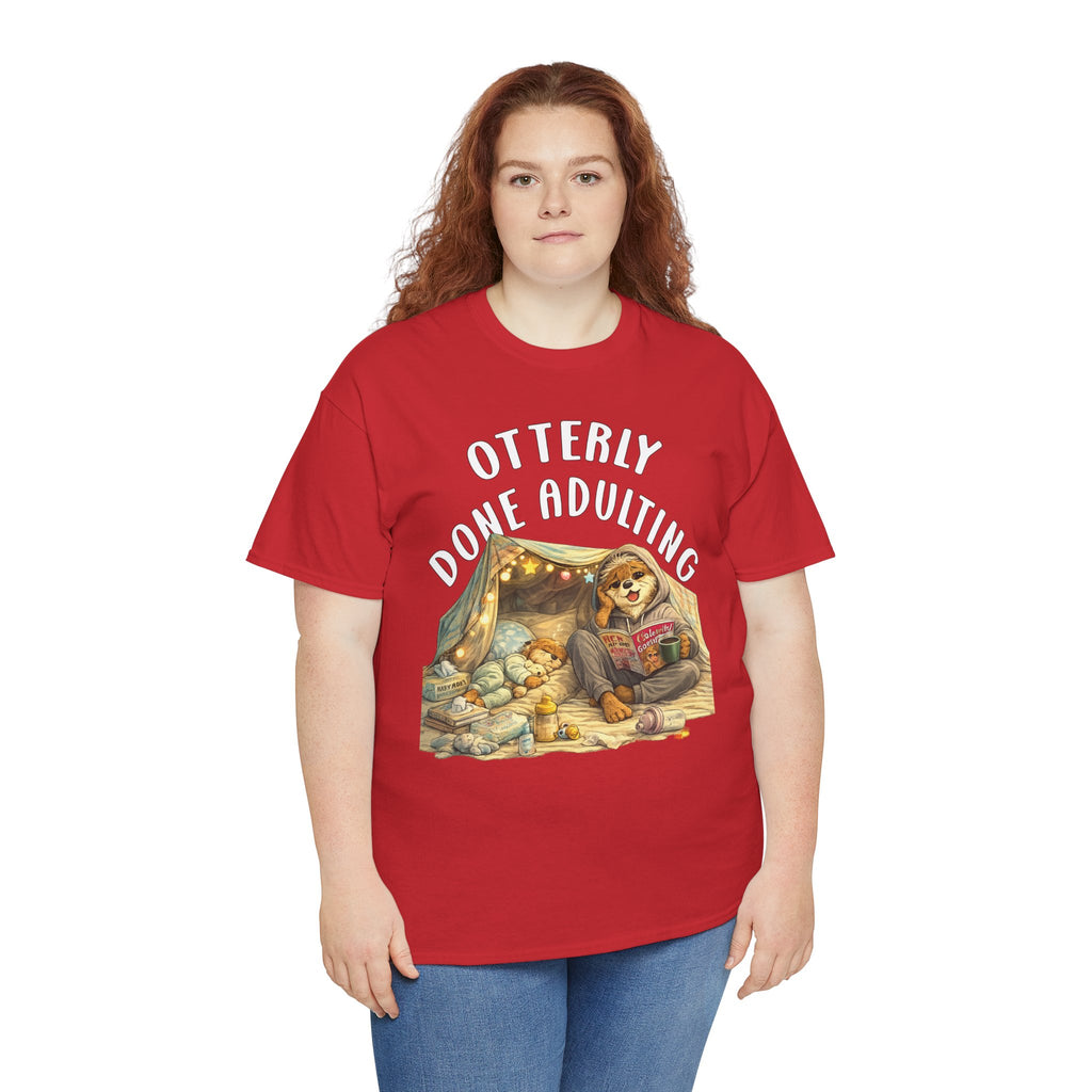 "Otterly Done Adulting" Mom Tee - Otter Series